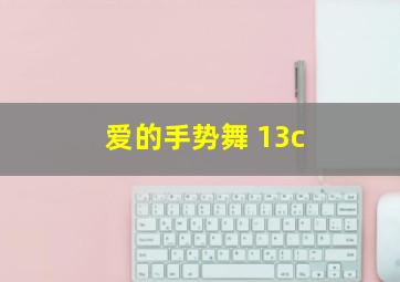 爱的手势舞 13c